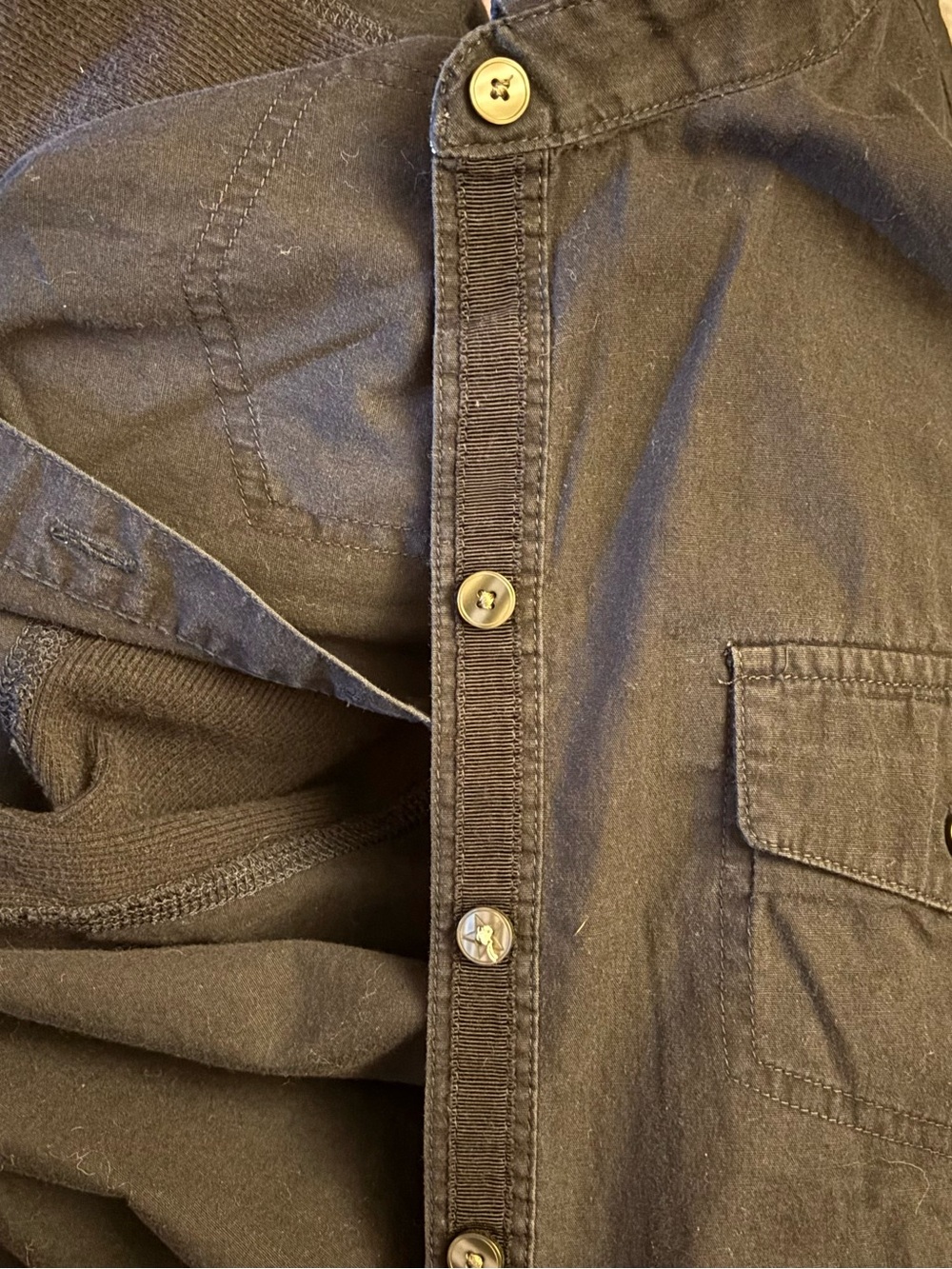 Converse Navy Utility Long Sleeve Button-down Shirt L EUC Vintage 2000s - Picture 9 of 9